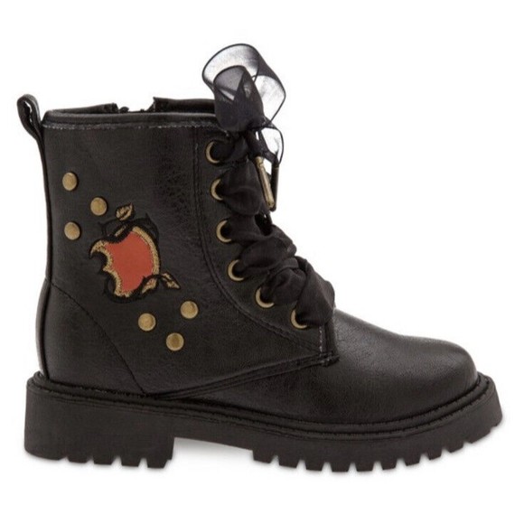 Disney Shoes Disney Descendants 3 Faux Leather Lace Up Girls Black